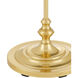 Deauville 55 inch 75 watt Polished Brass/Natural Floor Lamp Portable Light, Suzanne Duin Collection