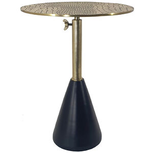 Aluminum 15.7 inch Gold and Black Side Table