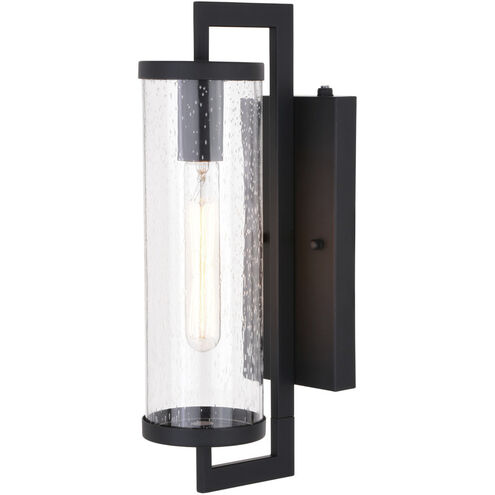 Morgan Park LED 16 inch Matte Black Outdoor Wall