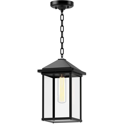 Alora Mood Larchmont 1 Light 8 inch Textured Black Exterior Pendant
