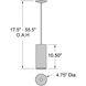 Pilson LED 4.5 inch Matte White Pendant Ceiling Light