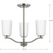 Adley 3 Light 18.12 inch Brushed Nickel Semi-Flush Convertible Light Ceiling Light