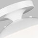 Leo - Hanging Globe 1 Light 8 inch White Semi-Flush Mount Ceiling Light