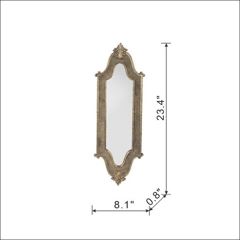 Anita 23.4 X 8.1 inch Gold Mirror