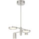 Swivel LED 19.75 inch Brushed Nickel Chandelier Ceiling Light