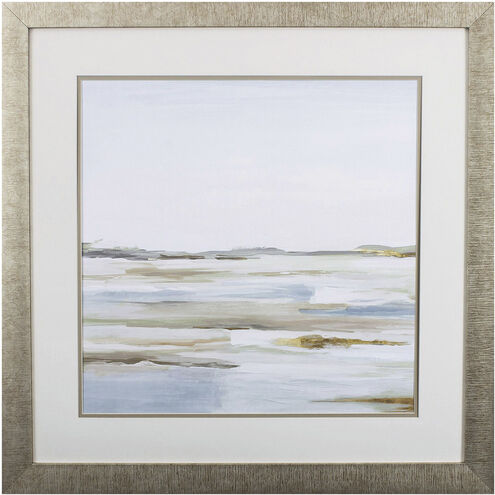 Vastness Turquoise and Blue Framed Art