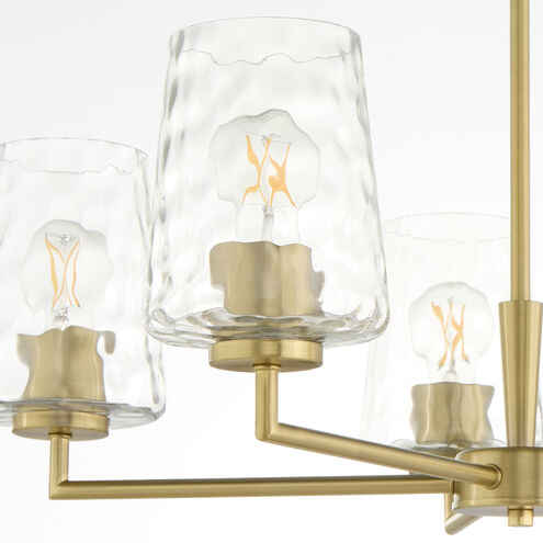 Goodwin 5 Light 27 inch Aged Brass Chandelier Ceiling Light