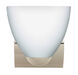 Sasha II LED 6 inch Chrome Mini Sconce Wall Light in Opal Matte Glass