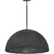Dalia 3 Light 35 inch Black Chandelier Ceiling Light, Drum