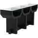 Ando 75 X 16 inch Hand Rubbed Black Console