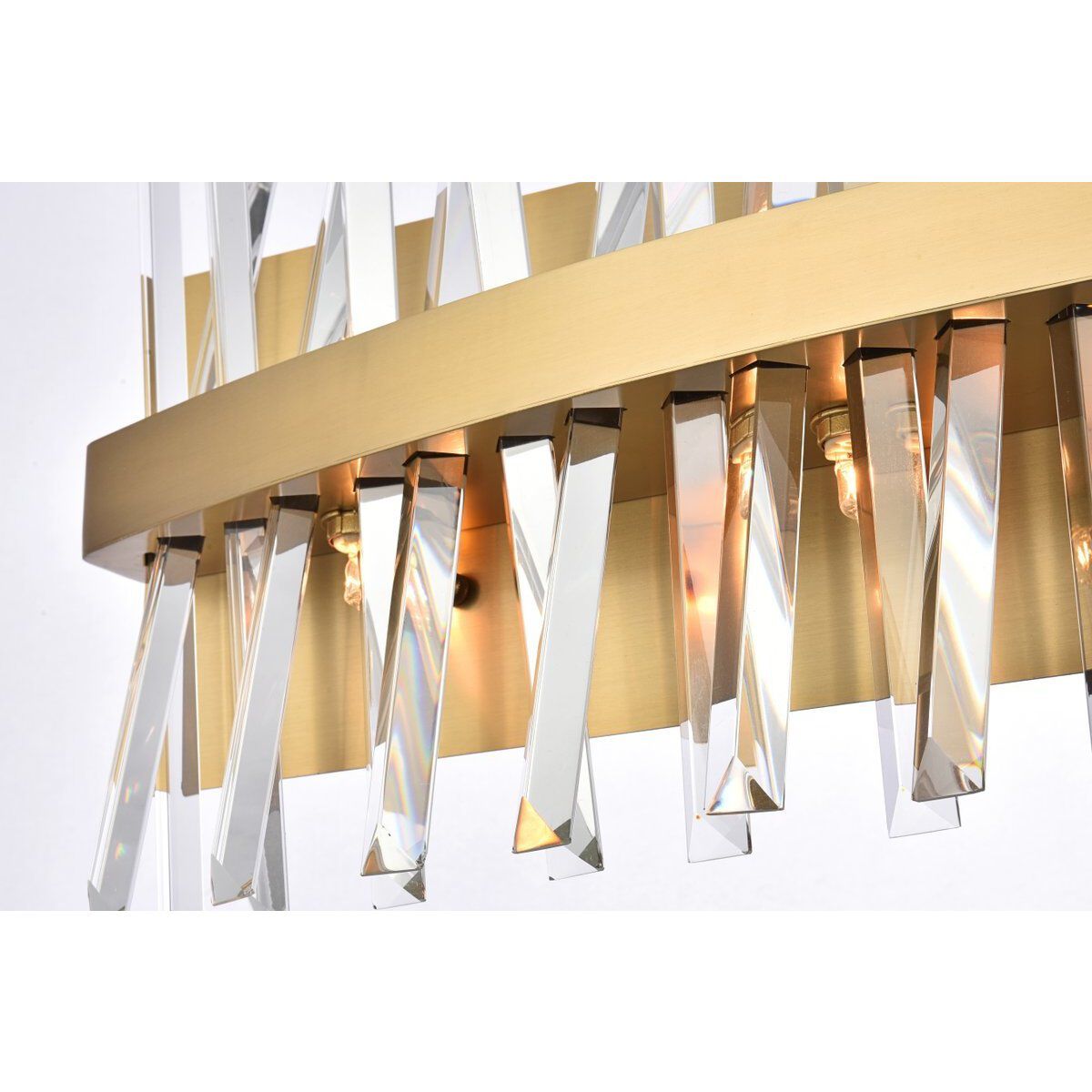 Serephina 8 Light 30 inch Satin Gold Bath Sconce Wall Light
