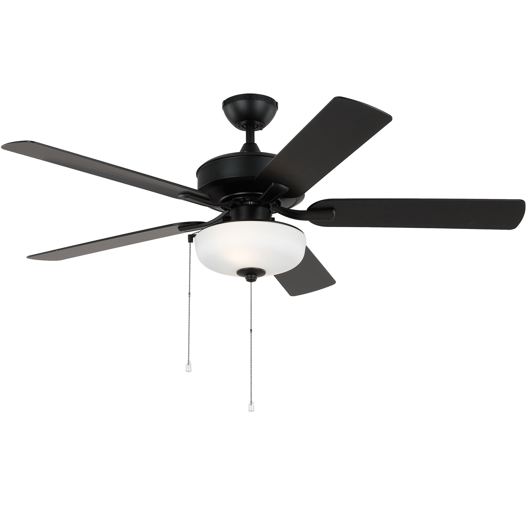 Linden Outdoor 52 LED 52 inch Midnight Black Indoor/Outdoor Ceiling Fan