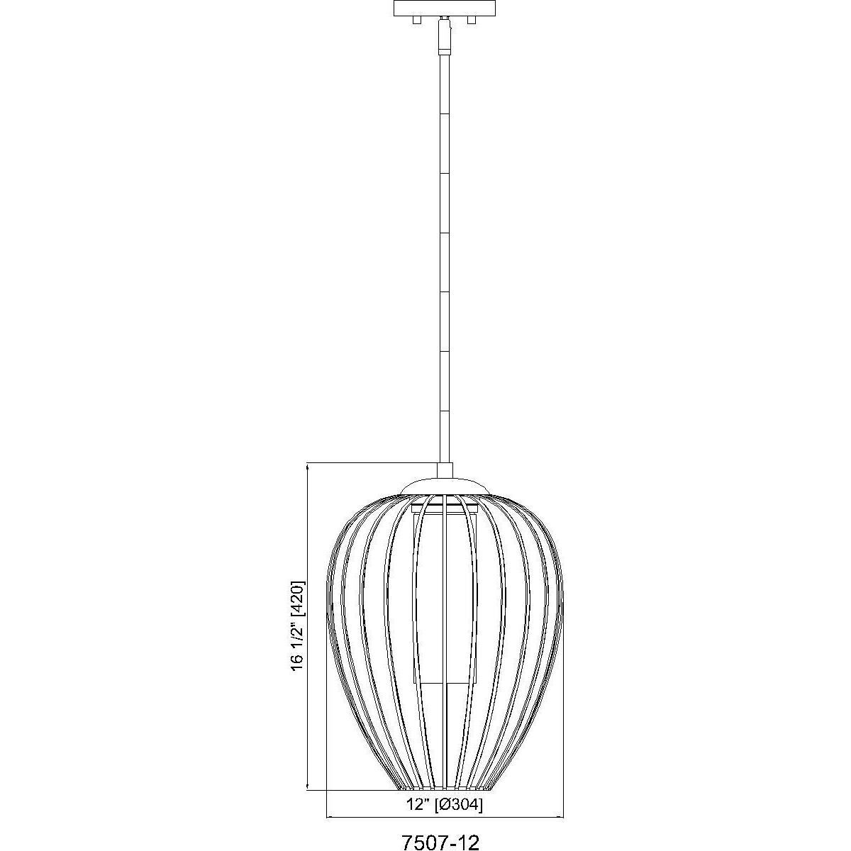 Savanti 1 Light 12 inch Modern Gold Pendant Ceiling Light