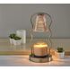 Chiara 13.5 inch 50 watt Antique Brass Candlewarmer Lamp Portable Light, Simplee Adesso