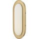 Emme LED 6 inch Heritage Brass Bath Wall Light