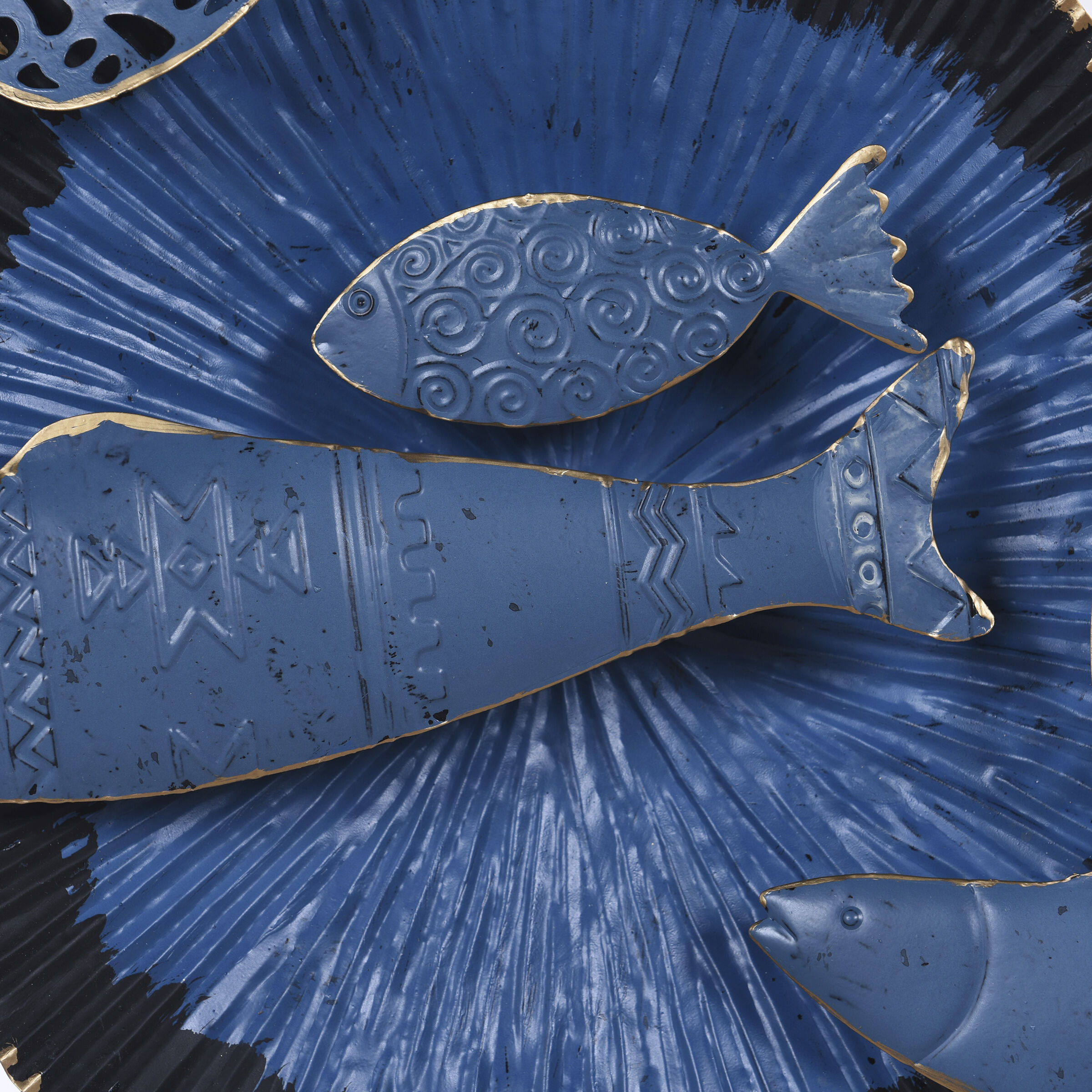 Nobu Navy/Black/Gold Wall Art