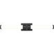 Idris LED 32.5 inch Matte Black Bathroom Vanity Wall Light