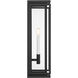 Stratford 2 Light 23.5 inch Dark Matte Black Outdoor Wall Sconce