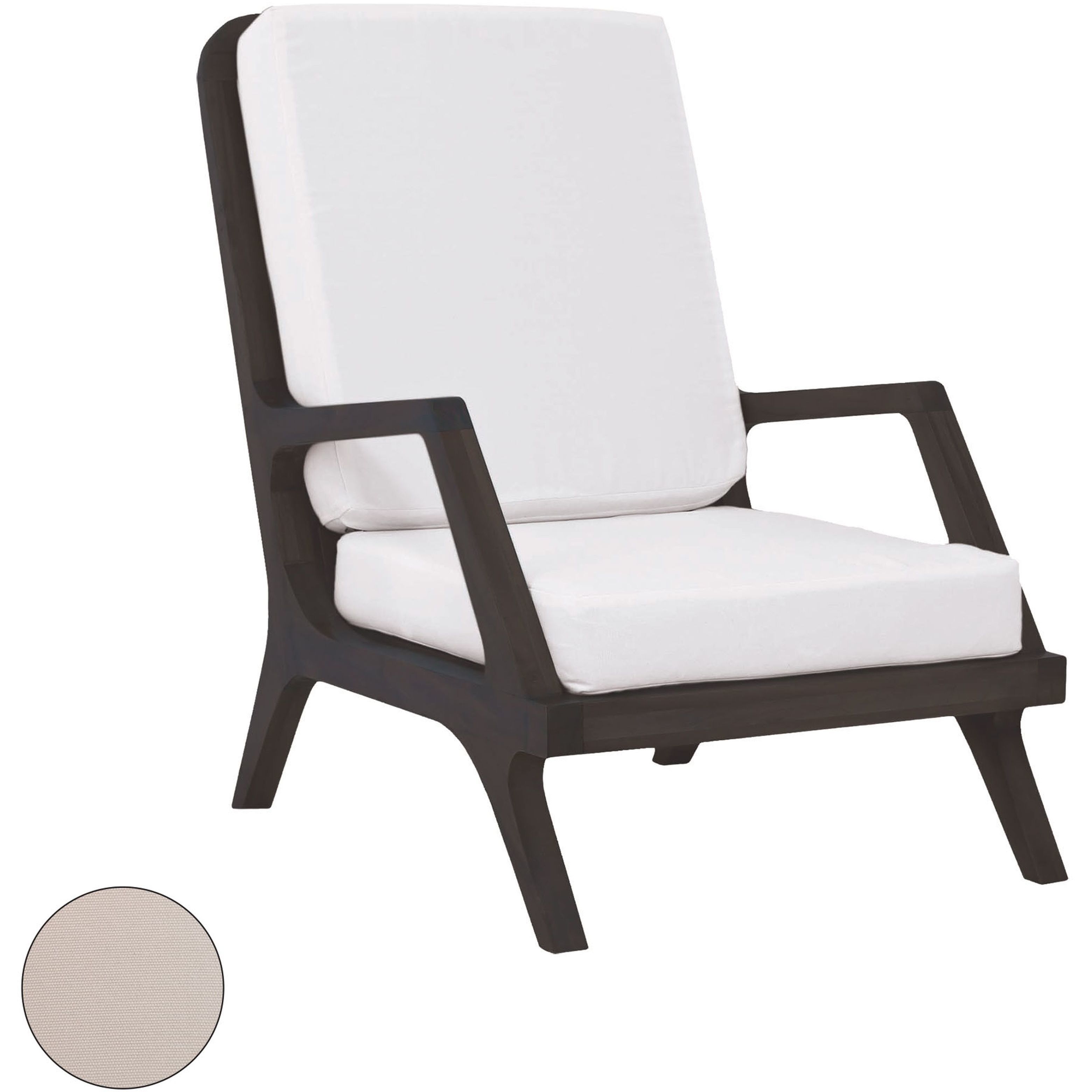 Elk Home 2317013S WO Teak Garden 24 X 24 inch White Outdoor Cushion Lounge Chair Cushion