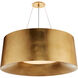 Barbara Barry Halo 3 Light 27.5 inch Gild Hanging Shade Ceiling Light, Medium