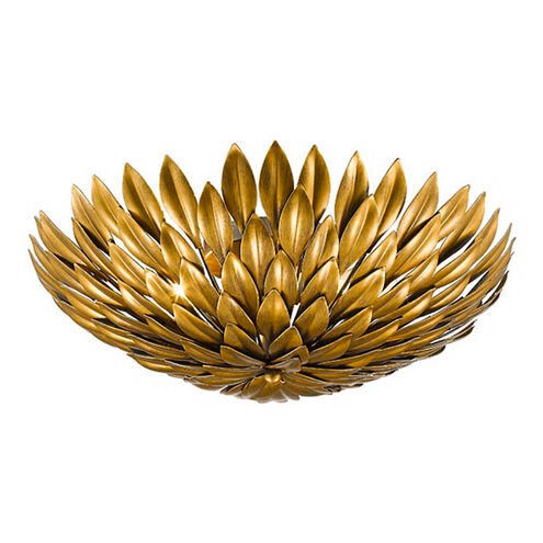 Canada 3 Light 18 inch Gold Flush Mount Ceiling Light