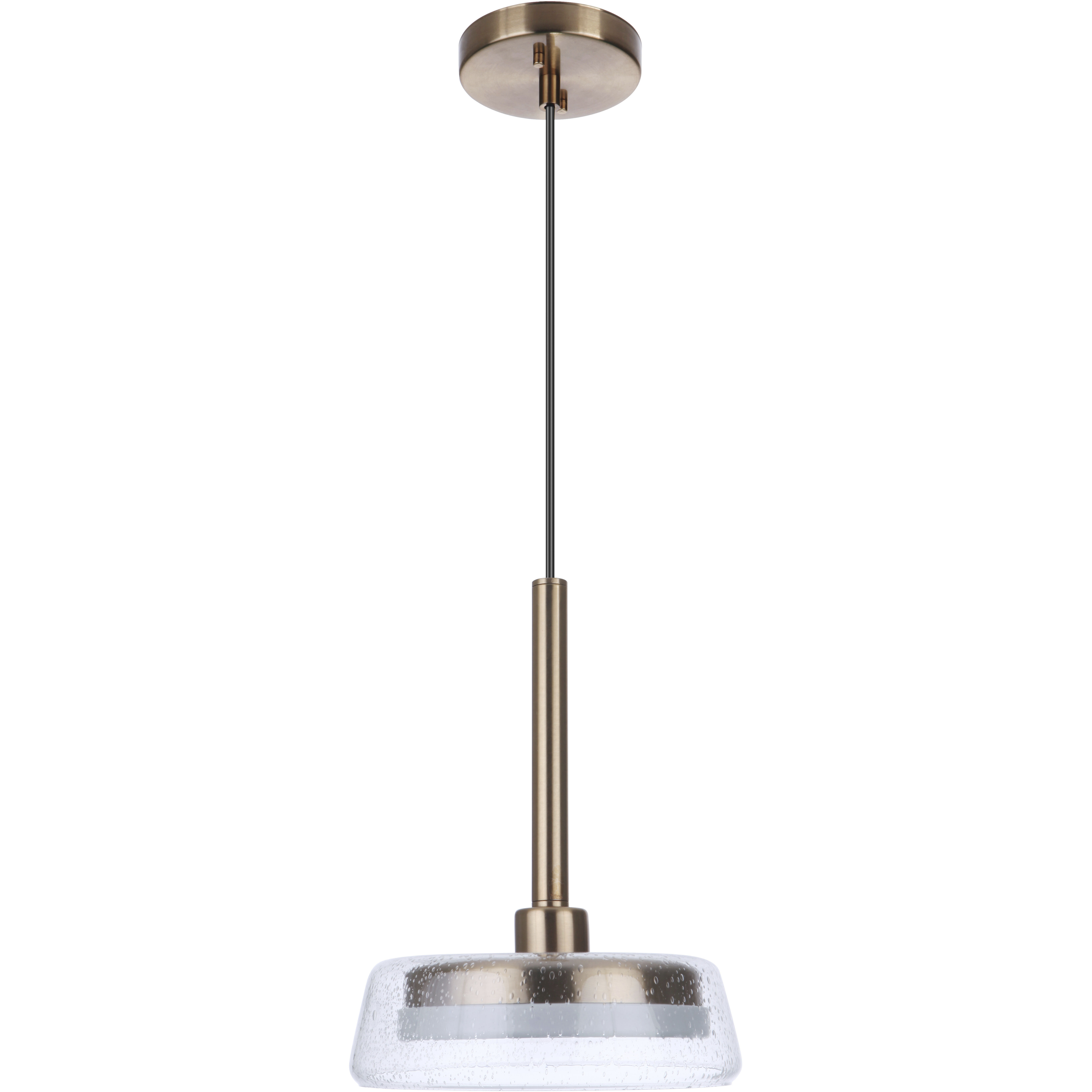 Centric LED 10 inch Satin Brass Pendant Ceiling Light