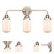 Nouveau 2 Dover LED 23 inch Polished Nickel Bath Vanity Light Wall Light in Matte White Glass