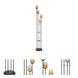 Bess 71 inch 60.00 watt Dark Bronze Floor Lamp Portable Light