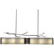 Ironwood LED 44.4 inch Beige Silver Linear Pendant Ceiling Light in 3000K LED, Metallic Beige Silver, Ivory Wisp