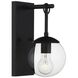 Farmhouse Outdoor Wall Lantern in Black