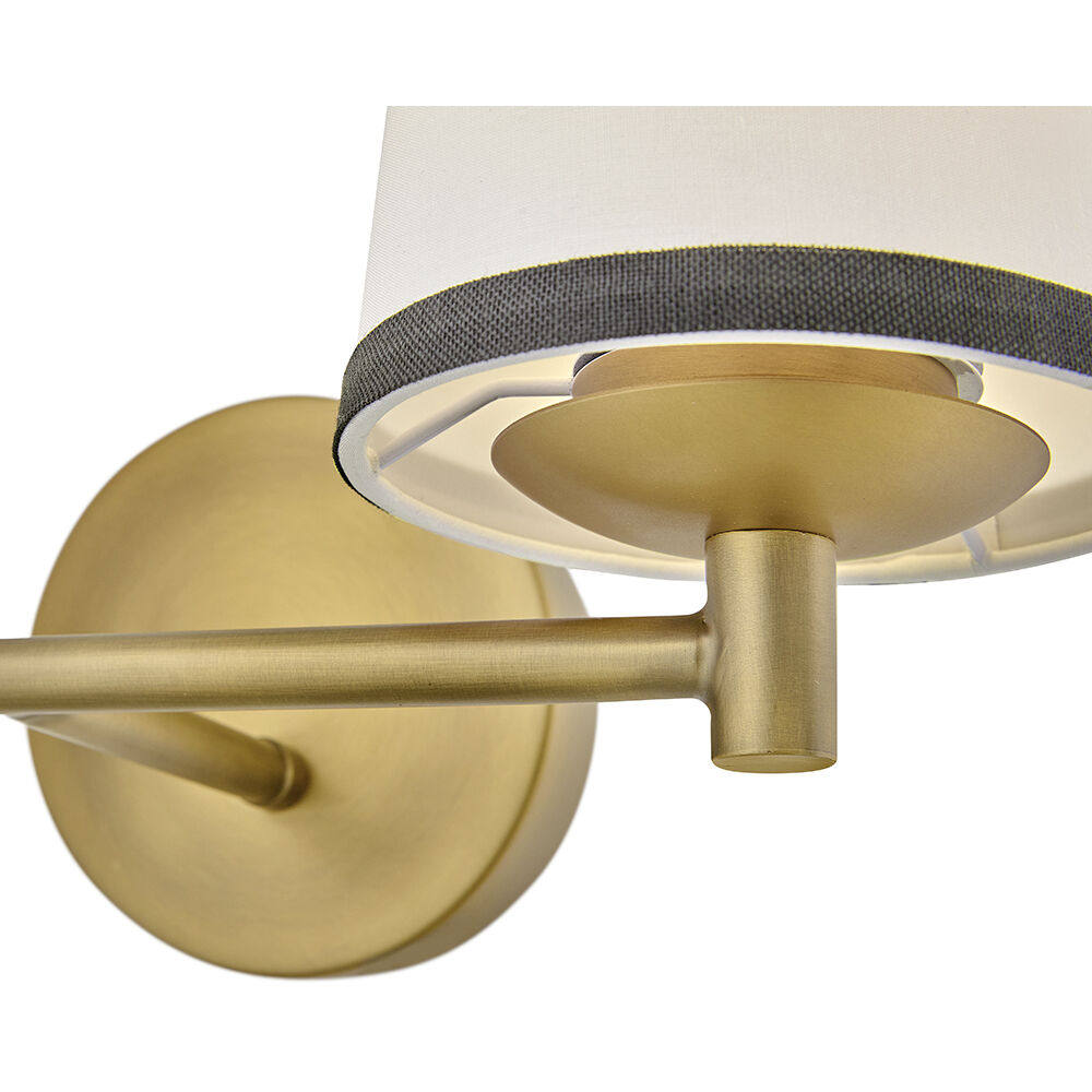 Sonia 2 Light 15.75 inch Lacquered Brass Bath Light Wall Light