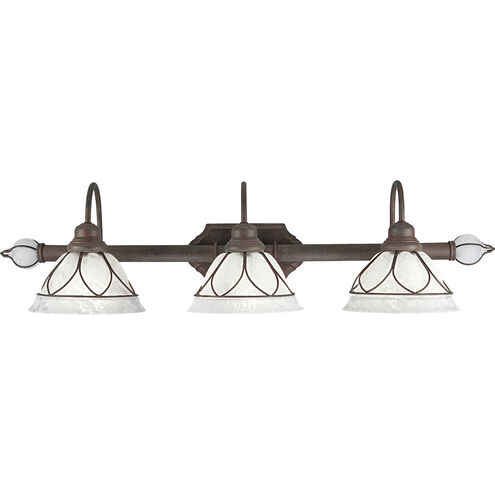 Verona 3 Light 37 inch Cobblestone Bath Vanity Wall Light