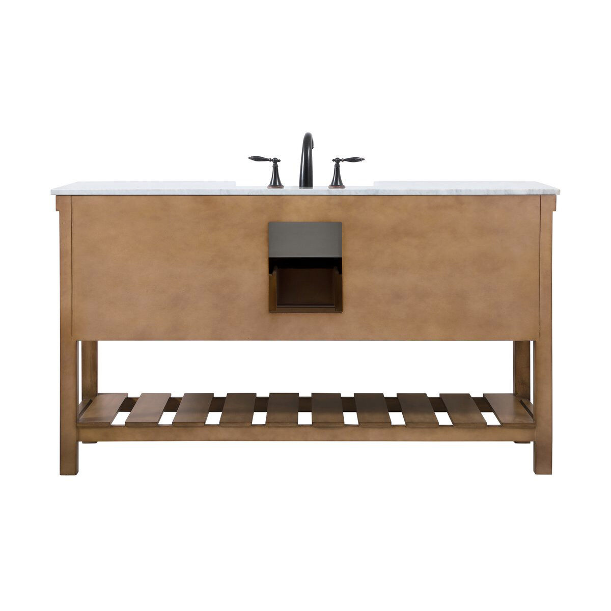 Clement 60 X 22 X 34 inch Driftwood Bathroom Vanity Cabinet