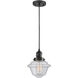 Franklin Restoration Oxford LED 7.5 inch Matte Black Mini Pendant Ceiling Light in Seedy