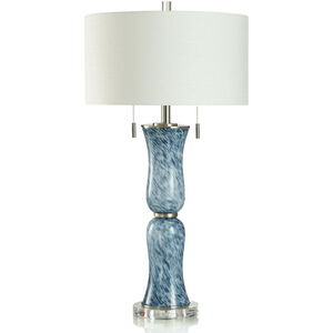 Blue Breeze 32.25 inch 60.00 watt Blue Tortoise Table Lamp Portable Light