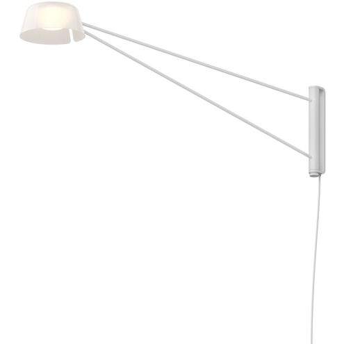 Ray 6.25 inch 9 watt Warm Gray and Opal White Wall Lamp Wall Light