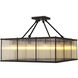 Bernardi 12 Light 31.5 inch Bronze Highlight Flush Mount Ceiling Light, Square