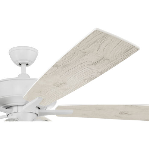 Super Pro 104 60 inch White with White/Washed Oak Blades Contractor Ceiling Fan