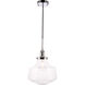 Lyle 1 Light 11 inch Chrome Pendant Ceiling Light