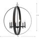 Allegheny 6 Light 32 inch Matte Black Chandelier Ceiling Light, Design Series