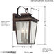 Irvington Manor Outdoor Wall Mount in Incandescent, Clear Seeded Glass, The Great Outdoors