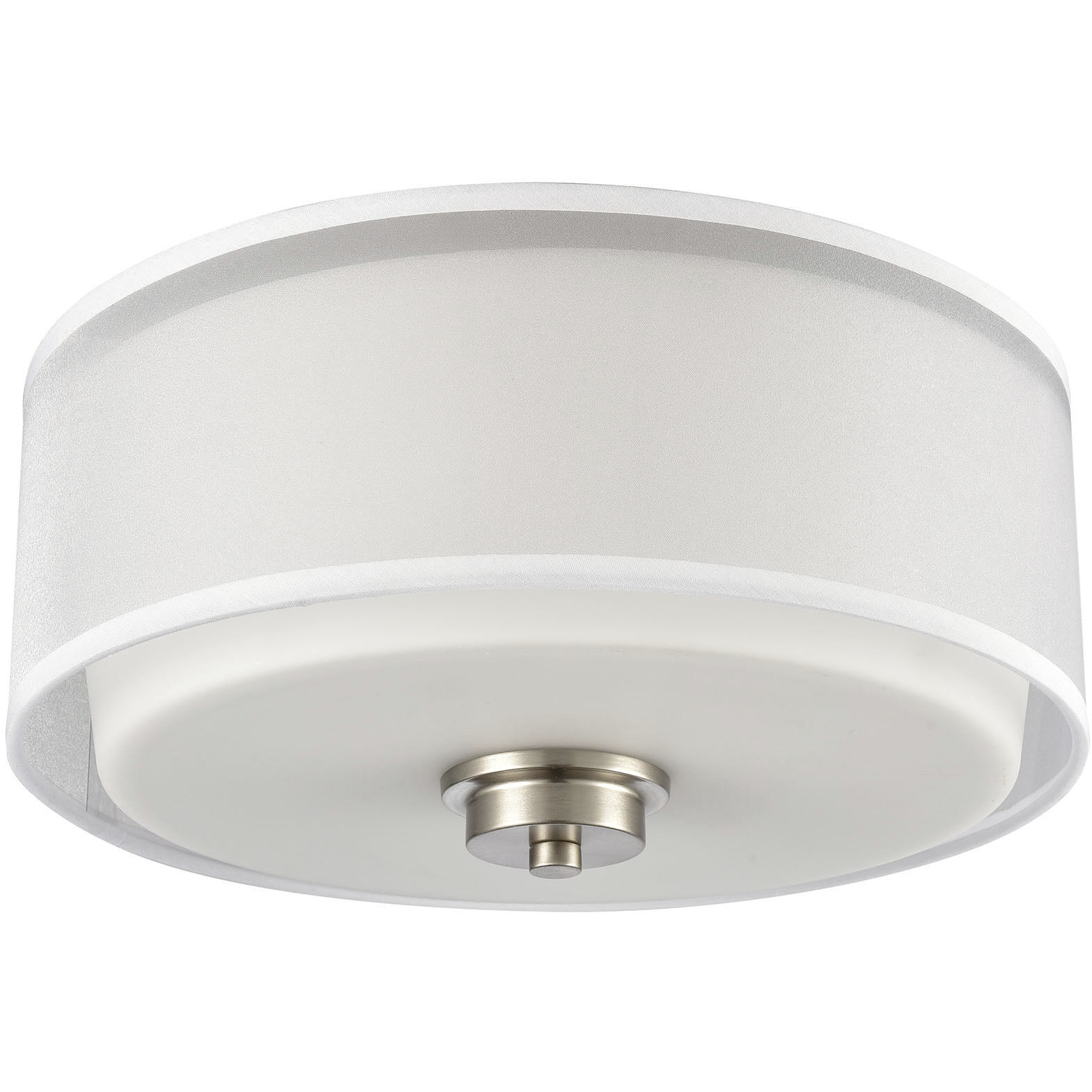 Thomas Lighting CN300232 Market Square 3 Light 13 inch Brushed Nickel Flush  Mount Ceiling Light