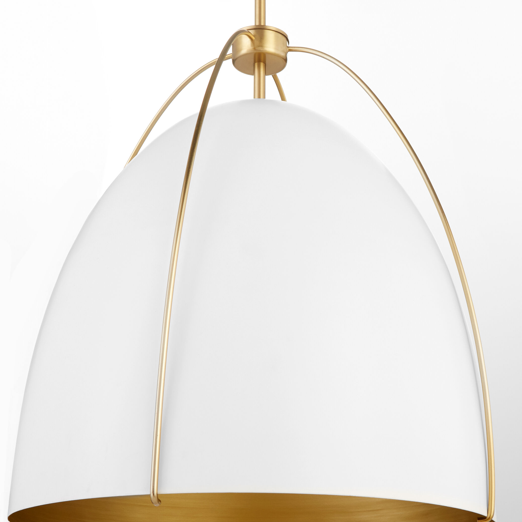 Jamie 3 Light 18.25 inch Studio White and Aged Brass Pendant Ceiling Light