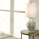 Talon 26.75 inch 60 watt Cornflower Blue Table Lamp Portable Light