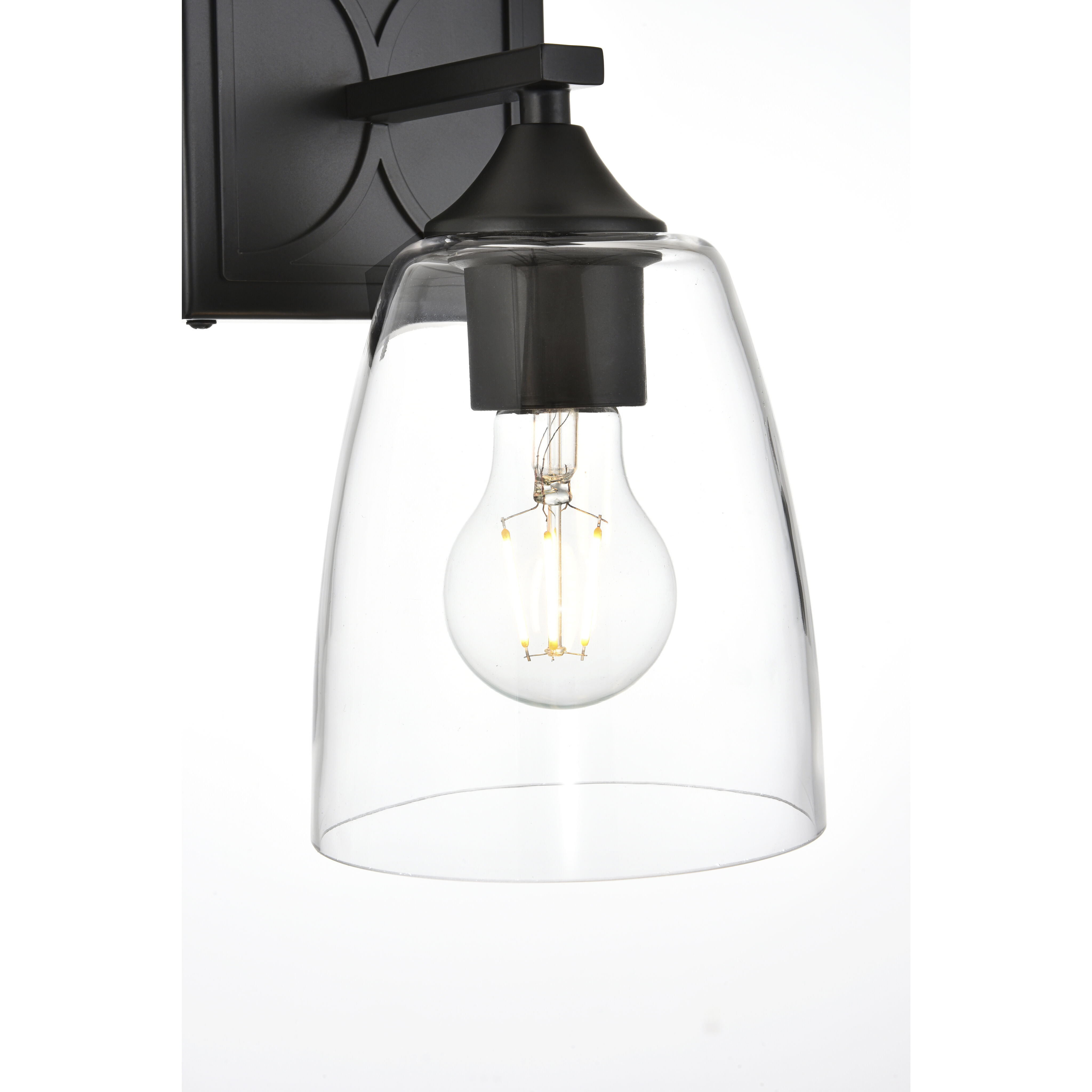 Harris 1 Light 5 inch Black Bath Sconce Wall Light