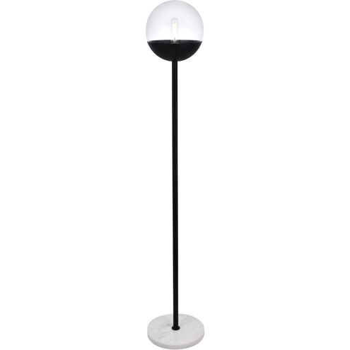 Eclipse 62 inch 40 watt Black Floor Lamp Portable Light