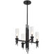 Torres 4 Light 18 inch Matte Black Chandelier Ceiling Light