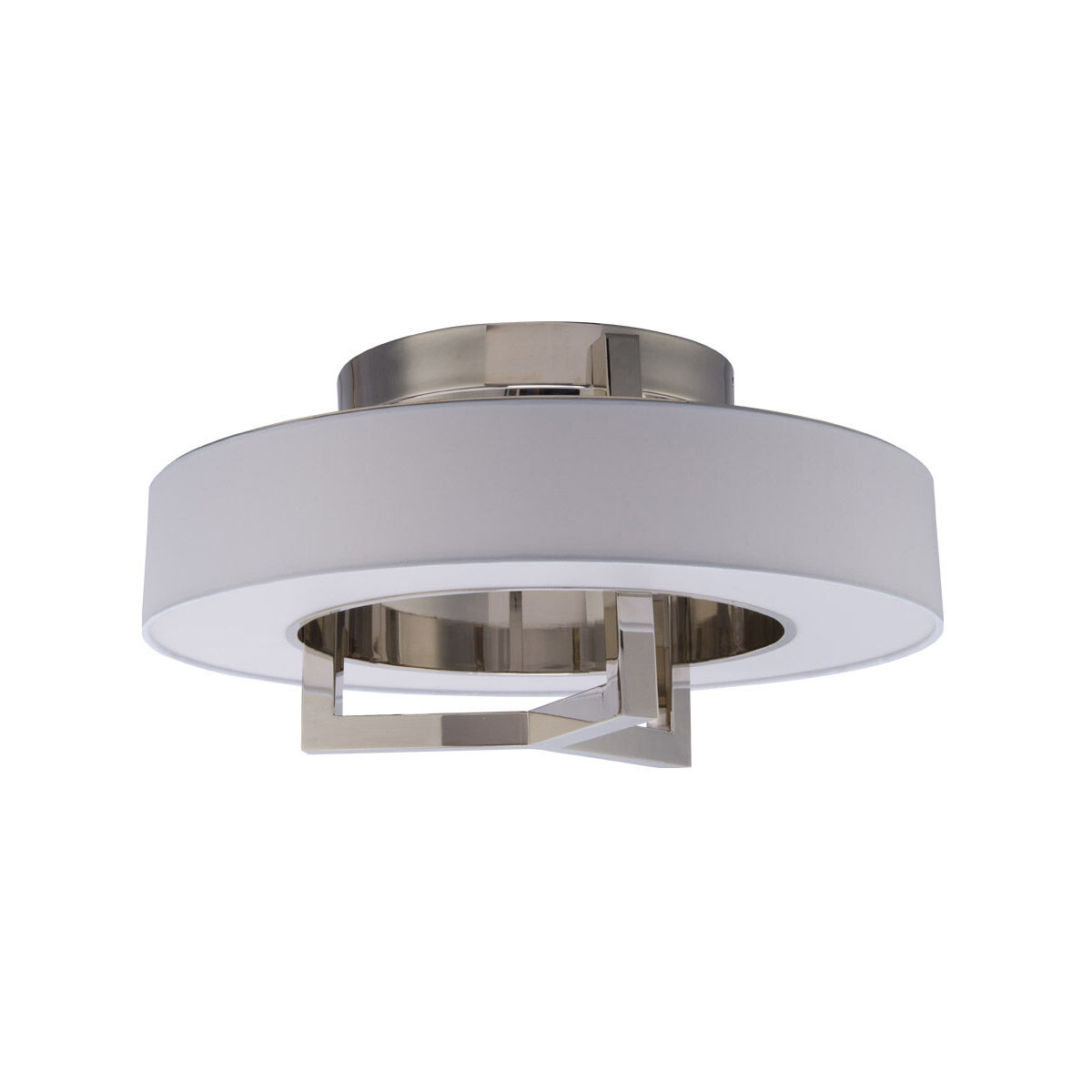 Madison LED 28 inch Brushed Nickel Flush Mount Ceiling Light, dweLED