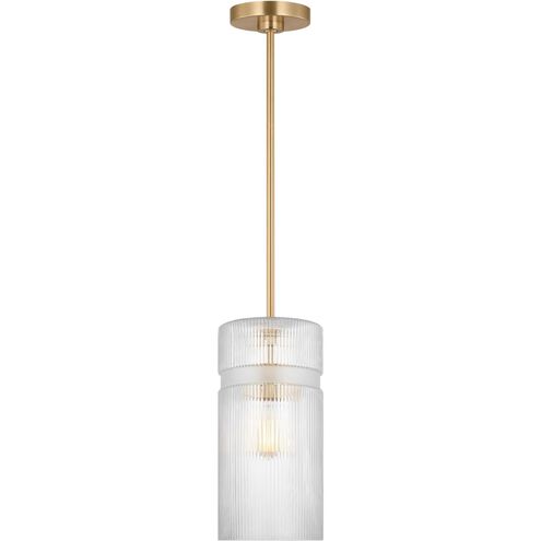 Drew & Jonathan Liouet 1 Light 7 inch Satin Brass Pendant Ceiling Light, Small