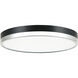 Tone LED 16 inch Black and Chrome Flush Mount Ceiling Light